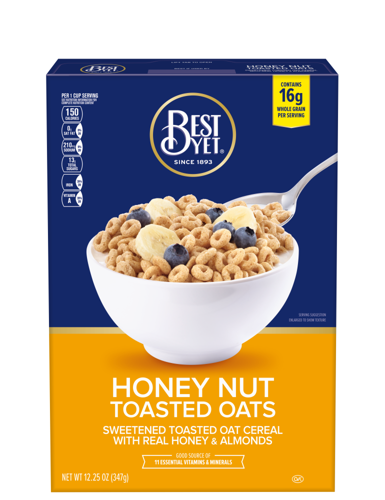 Honey Nut Toasted Oats Cereal - Best Yet Brand