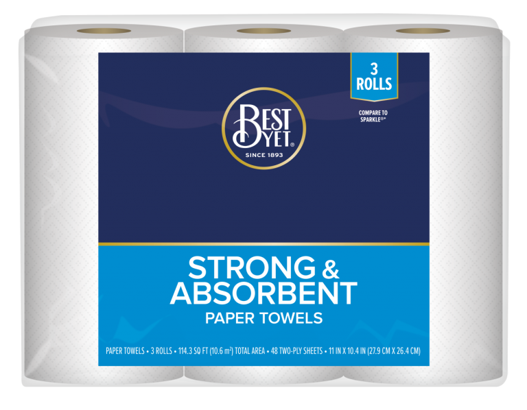 Paper Towel 2Ply 3 Roll Best Yet Brand