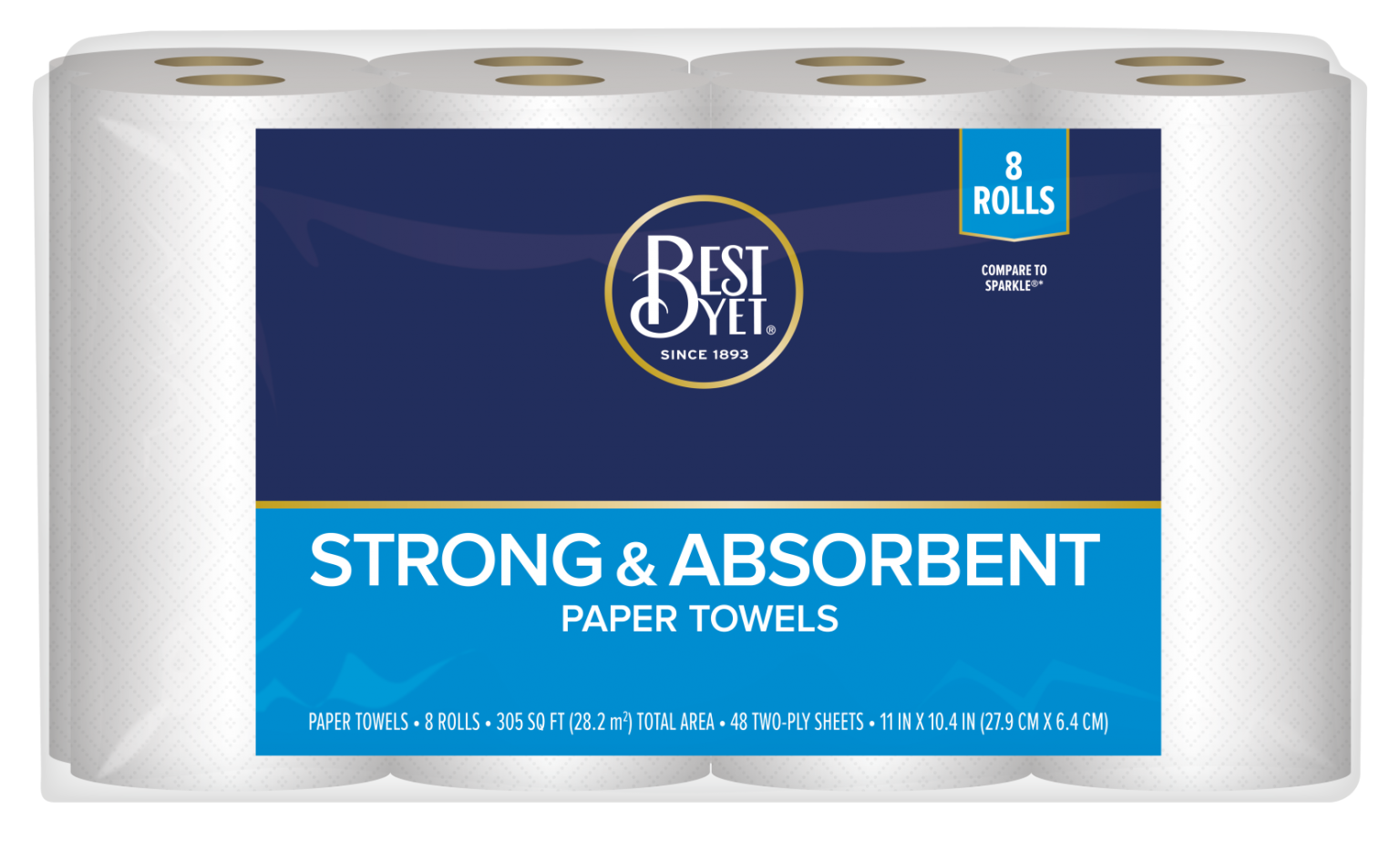 Paper Towel SelectASize 1 Roll Best Yet Brand