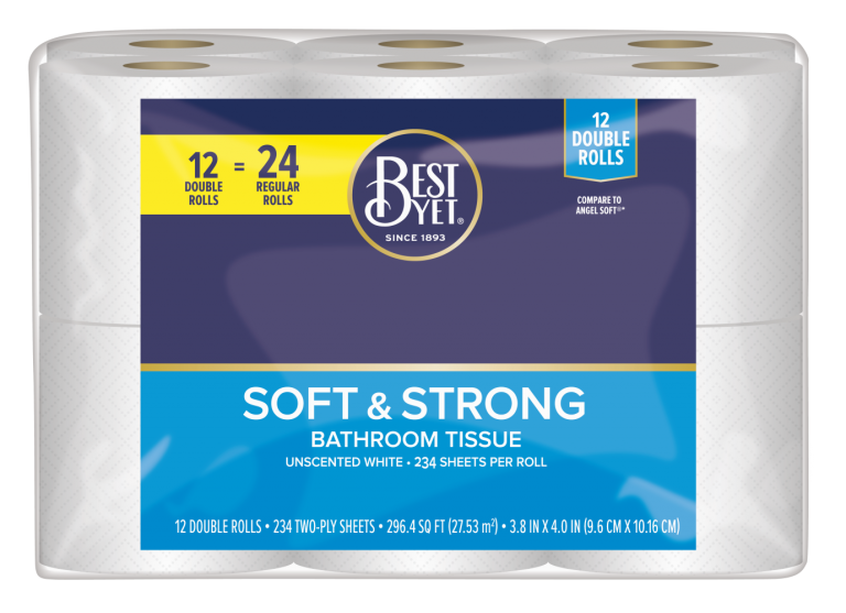 Bath Tissue 1Ply 20 Roll Best Yet Brand