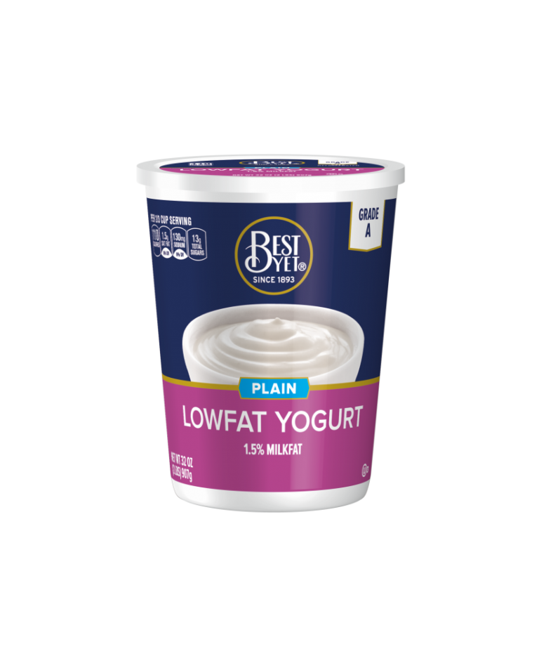Plain Low Fat Yogurt 1.5 Milkfat Best Yet Brand