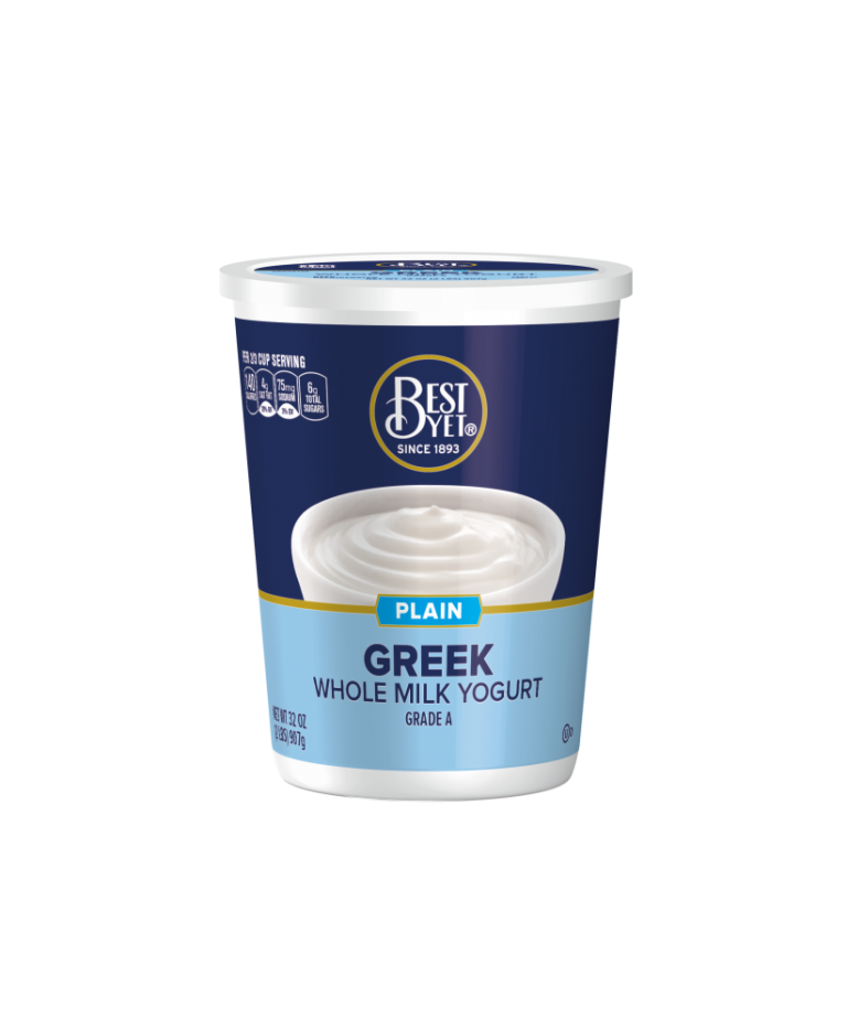 Plain Greek Whole Milk Yogurt Best Yet Brand