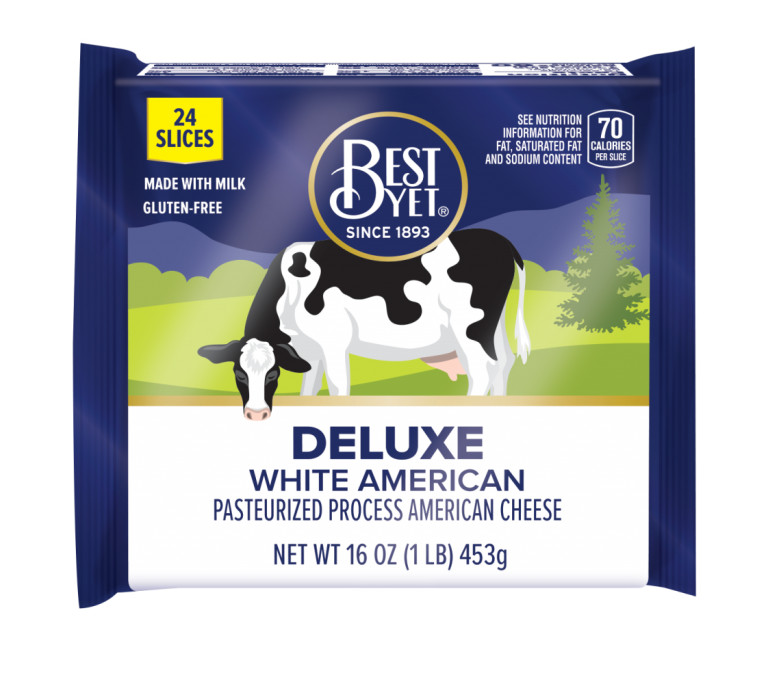 Deluxe White American Cheese Slices Best Yet Brand