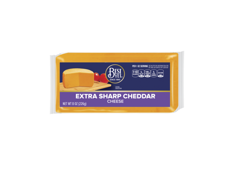 Extra Sharp Cheddar Cheese Bar Best Yet Brand