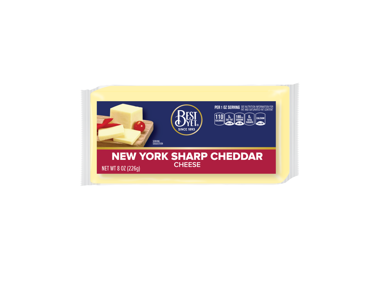 NY Sharp White Cheddar Cheese Bar Best Yet Brand