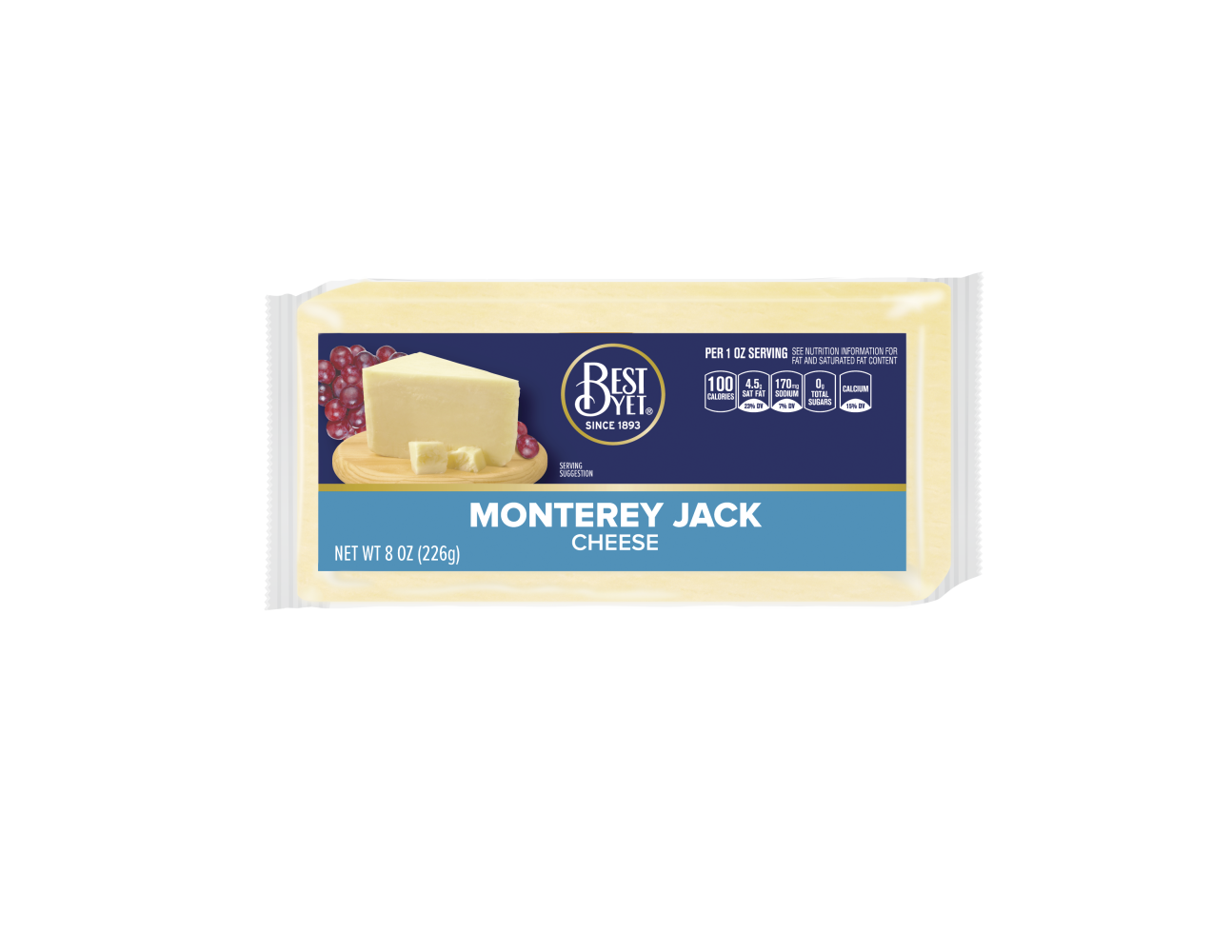 Monterey Jack Cheese Stick Best Yet Brand
