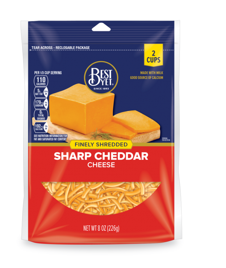 Fancy Shredded Sharp Cheddar Cheese Best Yet Brand