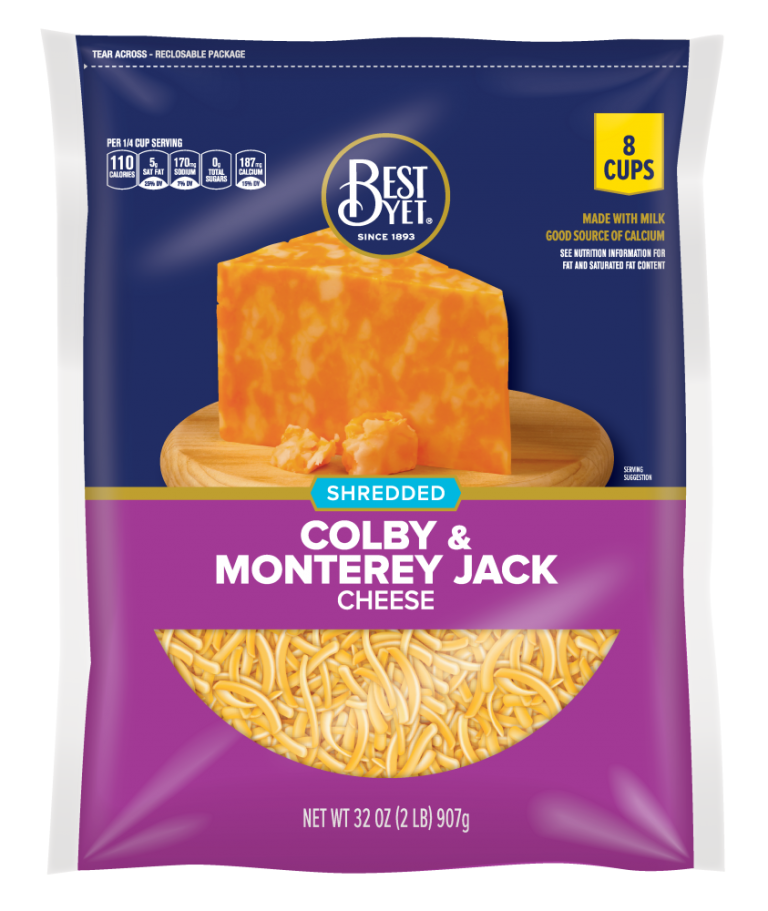 Fancy Shredded Colby Jack Cheese Best Yet Brand