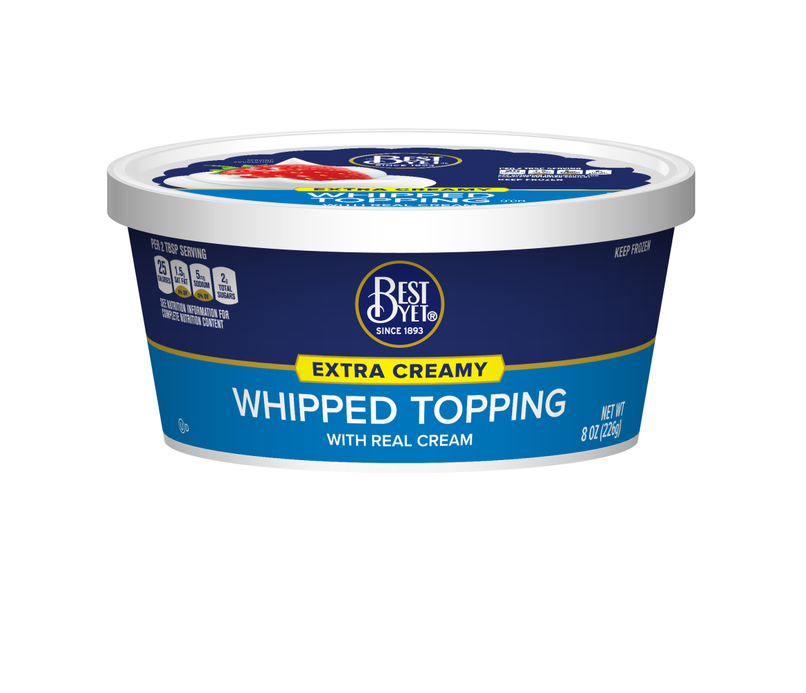 Extra Creamy Whipped Topping 8OZ Best Yet Brand
