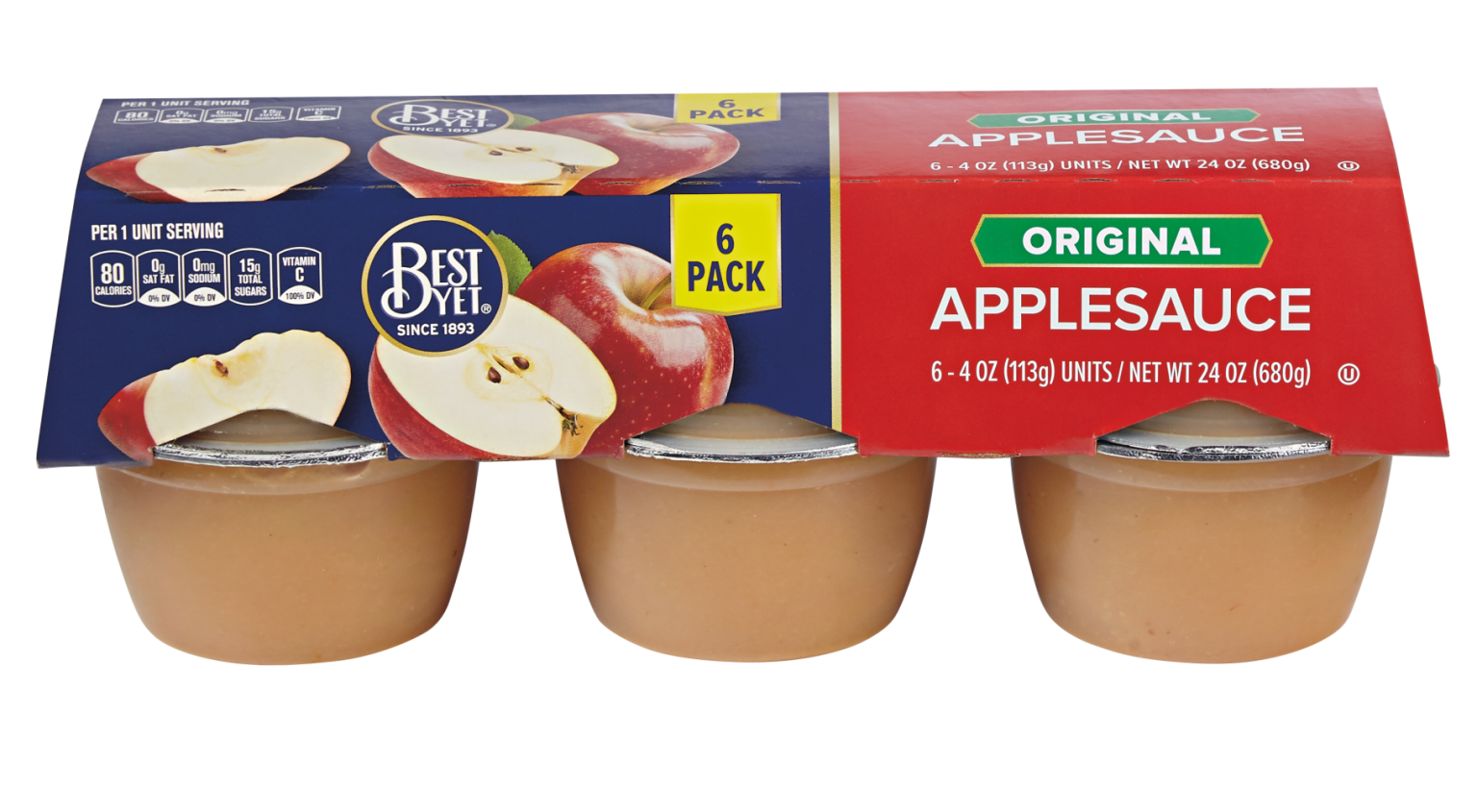 Applesauce 6pk Best Yet Brand