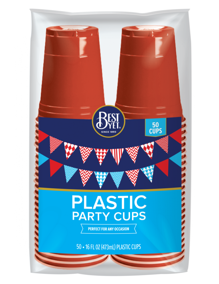 Plastic Party Cup 16Oz 50CT Best Yet Brand