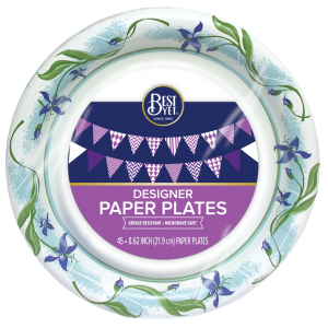 Designer Paper Plate 48CT - Best Yet Brand