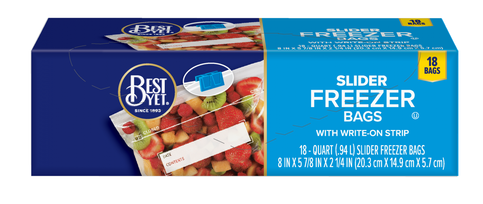 Freezer Bags Quart Slider Best Yet Brand