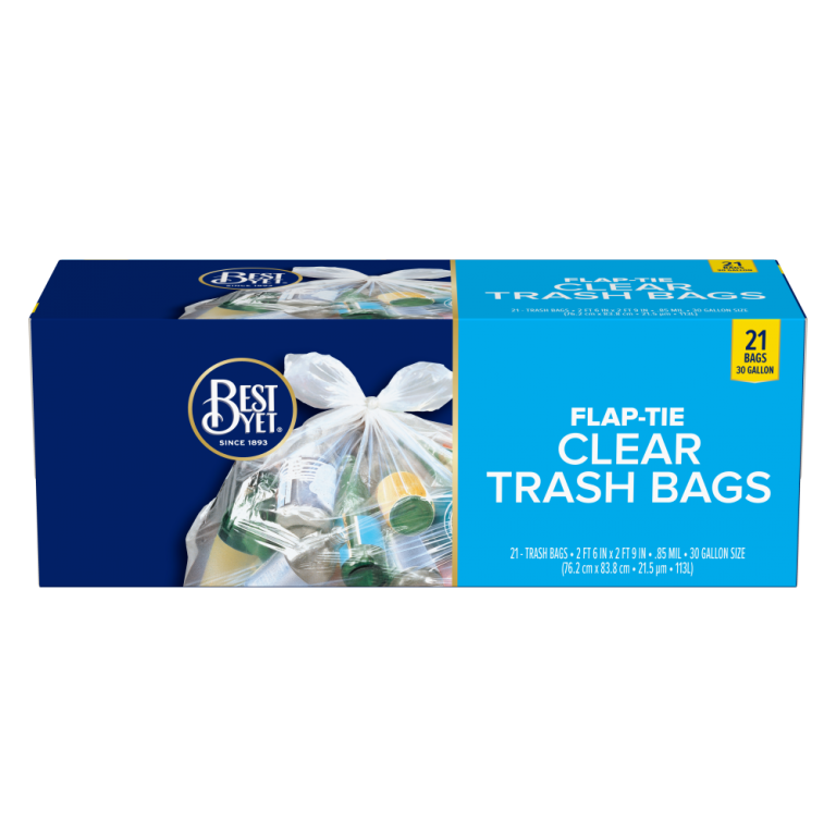 Trash Bag 30 Gallon Clear Best Yet Brand