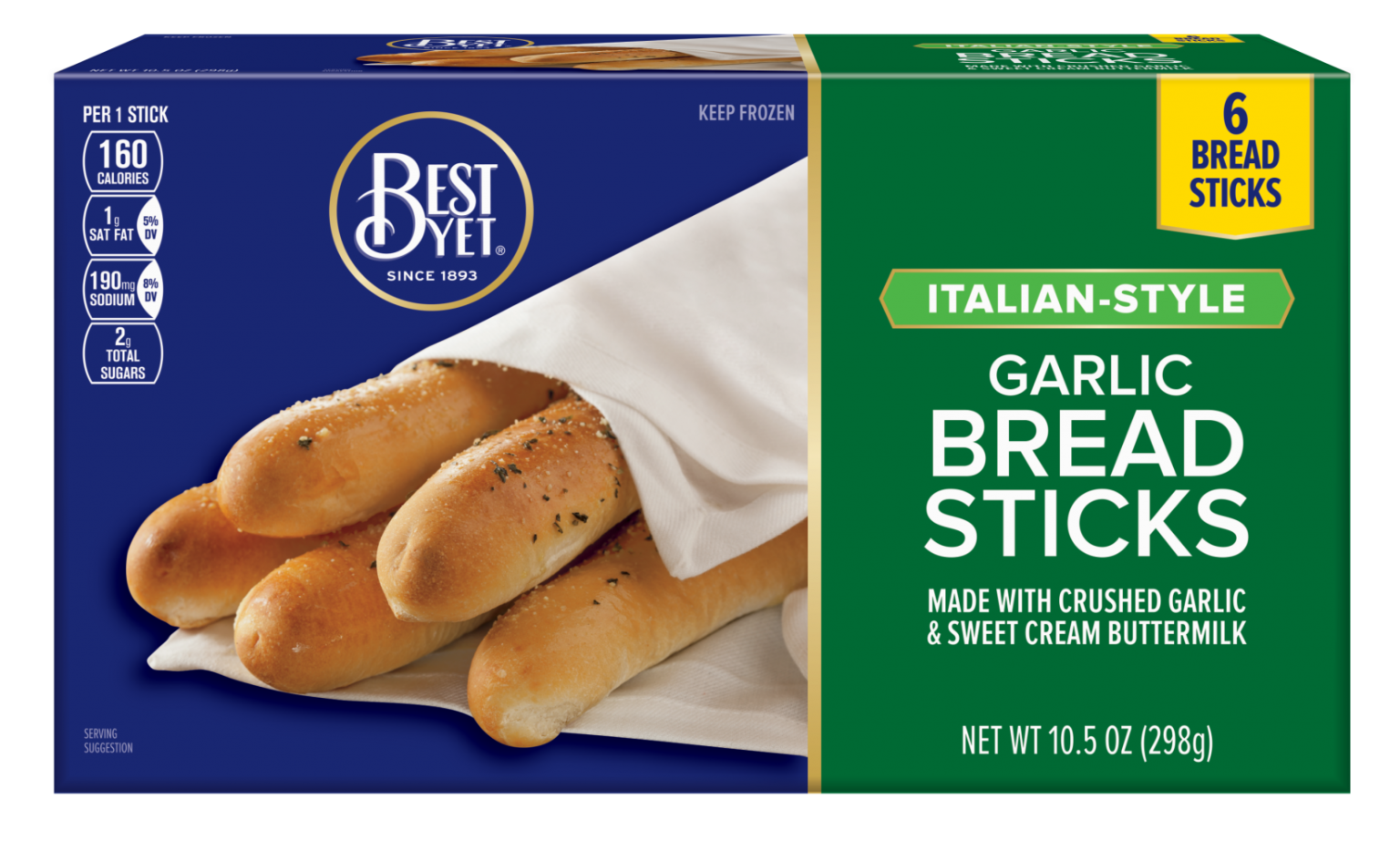 Italian Style Garlic Breadsticks Best Yet Brand