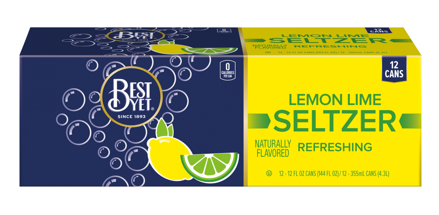 Lemon Lime Seltzer 12pk Best Yet Brand
