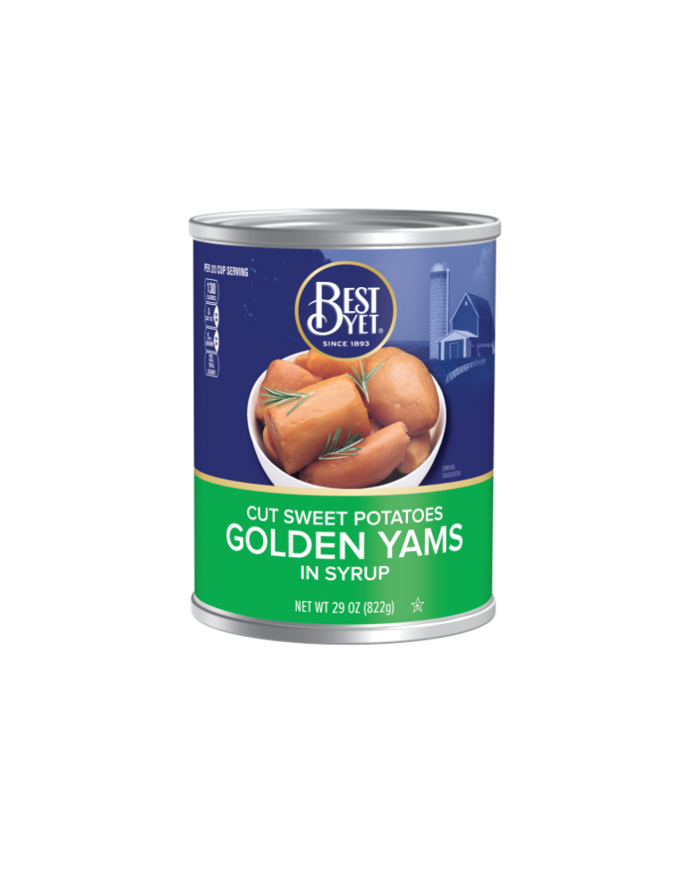Cut Sweet Potato Golden Yams 29OZ Best Yet Brand