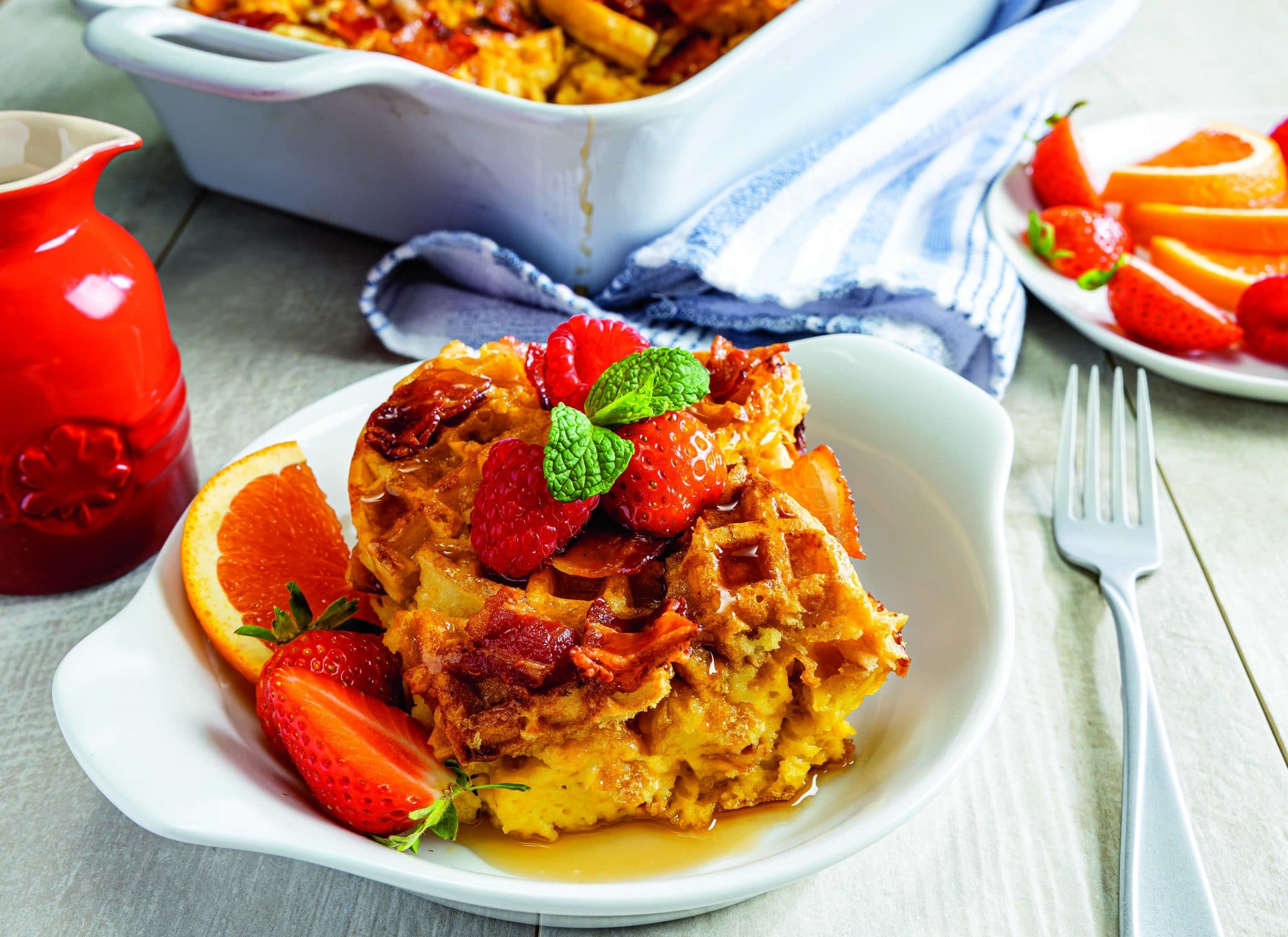 Sweet & Salty Waffle Breakfast Casserole Best Yet Brand